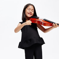 little MO&Co.little moco童装24夏女童无袖肌理感背心花边上衣KBD2TOP001 黑色 110/56