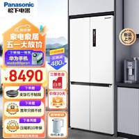 Panasonic 松下 550升十字对开门冰箱四开门 超薄嵌入式冰箱   NR-EW55CPA-W