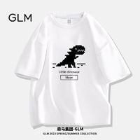 百亿补贴：GLM 森马集团GLM港风潮牌短袖t恤男款宽松百搭帅气青少年大码体恤上衣