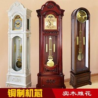 趣士多 落地钟 客厅实木中式复古座钟立式奢华古典报时大气机械欧式立钟