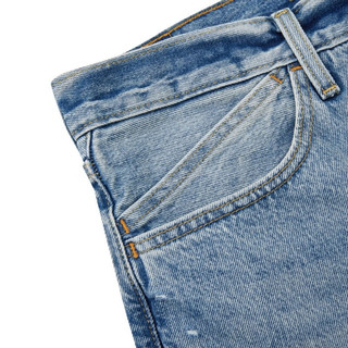 Levi's 李维斯 银标系列 男士破洞牛仔短裤 A7491-0001 浅蓝色 38