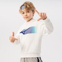 Mizuno 美津浓 春秋款男女童连帽卫衣时尚LOGO百搭舒适中大童宽松户外上衣