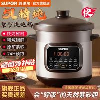 SUPOR 苏泊尔 电炖锅远红外加热家用炖锅多功能煲汤锅玻璃炖盅预约全自动