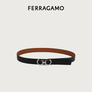 菲拉格慕（Ferragamo）男士黑色双面可调式Gancini皮带 0770930_C  _115 115（3尺3）