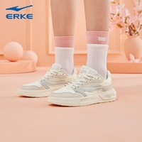 ERKE 鸿星尔克 顽味鸿星尔克板鞋女鞋小白鞋2024夏季新款网面透气白色休闲运动鞋