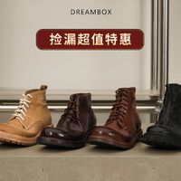 dreambox 钧博高档固特异马皮马臀皮马丁靴