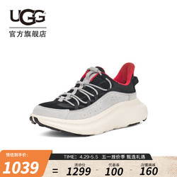 UGG 春季男士系带厚底圆头休闲鞋 1152960GCRG冰川灰色/黑色40 GCRG|冰川灰色/黑色