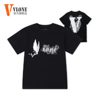 VLONE 【美版】短袖男潮牌Smoke大V夏季新款t恤男纯棉打底衫男女情侣装