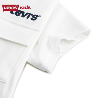Levi's李维斯童装24夏儿童冰氧吧短袖T恤男童简约上衣 明亮白 140/68(S)