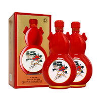 景芝 浓香型白酒 山东酒 52度 500mL*2瓶