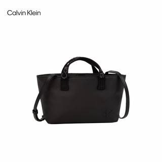 Calvin Klein女包24春季街头潮流提花肩带两用手提单肩斜挎包DH3510 001-太空黑
