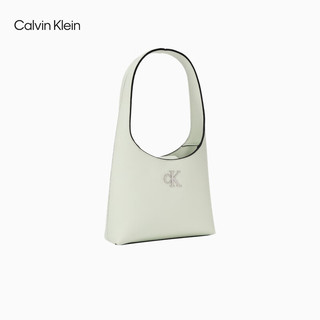 Calvin Klein女包经典金属字母薄荷绿手提菜篮子单肩腋下包水桶包DH3479