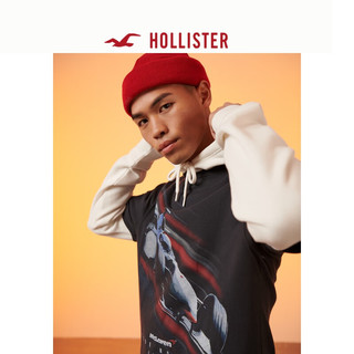 HOLLISTER 24春夏美式迈凯伦赛车短袖T恤 男女 KI323-4119 黑色 XS (170/84A)