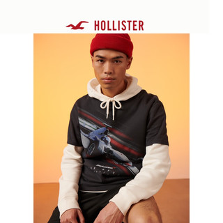 HOLLISTER 24春夏美式迈凯伦赛车短袖T恤 男女 KI323-4119 黑色 XS (170/84A)