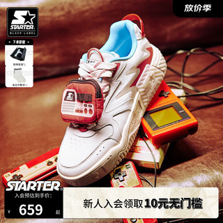 STARTER| VOL音浪90s板鞋同款休闲鞋厚底运动鞋 米色 36
