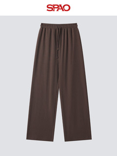 SPAO韩国同款2024年春季女士休闲时尚纯色运动休闲裤SPMTE25G99 棕色 170/74A/L