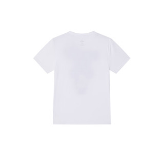 安德玛（Under Armour）儿童男大童装运动短袖t恤2024夏季上衣T恤宽松 白色 120cm
