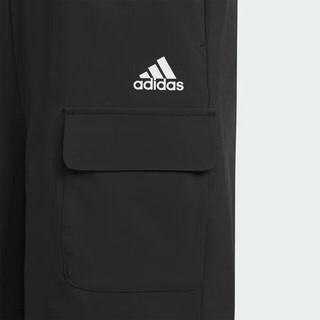 阿迪达斯 （adidas）夏季男女学习校园儿童短裤子运动休闲户外JJ4140 黑色 A122