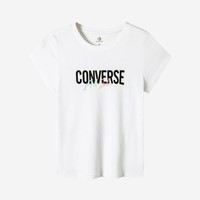 CONVERSE 匡威 商场同款|匡威女童纯棉T恤柔软透气logo印花圆领短袖夏季