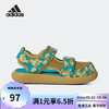 adidas 阿迪达斯 2022夏季青少年新款魔术贴包头凉鞋GZ1310