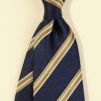 EUAS&MK意大利时尚条纹领带男 8厘米宽 高级西装商务男士正装领带 手打结 TX017