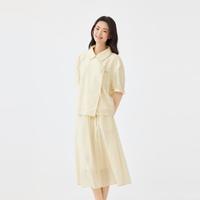 avvn 飞鸟和新酒 2024夏季新款新中式国风气质半身裙女式套装