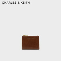 CHARLES & KEITH CHARLES&KEITH;质感纯色包女包多卡位短CK6-10680907 Chocolate XXS