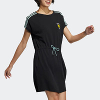 五一放价、PLUS会员：adidas 阿迪达斯 NEO女子三条纹短袖连衣裙 GP5778
