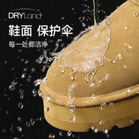 UBZ 厚底增高防水雪地靴女2024冬季加绒加厚牛皮东北面包棉鞋