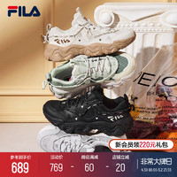 FILA 斐乐 老爹鞋女鞋运动鞋2024夏季新款猫爪鞋5代男鞋休闲鞋透气