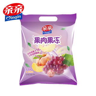 0脂肪蒟蒻葡萄黄桃果肉果冻 520g休闲零食魔芋食品