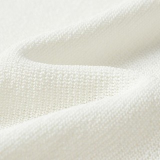 DUIBAI 对白 2024夏装简约纯色轻薄纱线双层螺纹设计女式短袖针织衫