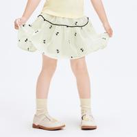 巴拉巴拉 女童短裙儿童裙子精致蝴蝶结夏装时髦洋气半身裙仙气飘逸