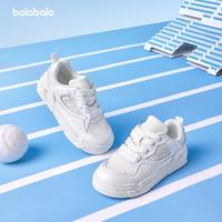 巴拉巴拉 儿童板鞋女童小白鞋2024夏新款鞋子防滑网布鞋