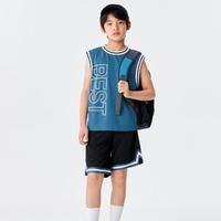 巴拉巴拉 儿童短袖套装男童2024新款夏装中大童篮球两件套