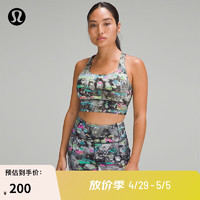 lululemon 丨Energy™ 女士长款运动内衣 LW2DMBA 漂移油漆涂鸦 XS