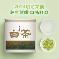 堇裕 2024新茶安吉特产白茶明前特级头采春茶茶叶绿茶25g装