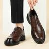 卡帝乐鳄鱼 男士2024春季布洛克商务皮鞋正装鞋男士德比鞋