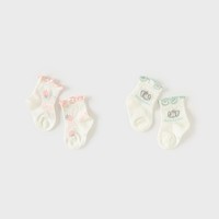戴维贝拉 商场同款女童短袜2024夏季宝宝透气袜子儿童袜子