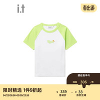 :CHOCOOLATE it 女装合身插肩袖T恤2024夏季青春时尚1847XSM BLL/蓝色 XS