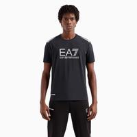 EA7 2024年春夏新品 阿玛尼男式经典logo通勤圆领短袖T恤