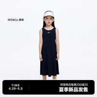 little MO&Co.little moco童装REEBOK联名系列24女童抑菌亲子装无袖连衣裙 黑色 110/52