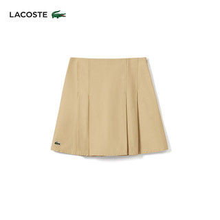 LACOSTE法国鳄鱼女装24年纯色简约半身裙JF6917 IXQ/可颂色 32 /150