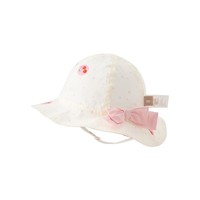 戴维贝拉 女童帽子夏季宝宝洋气遮阳帽童帽儿童印花帽