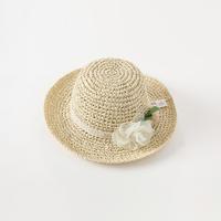 戴维贝拉 儿童帽子女童夏季草帽遮阳帽太阳帽沙滩帽子
