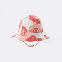 戴维贝拉 女童渔夫帽夏季儿童帽子小童宝宝遮阳帽印花