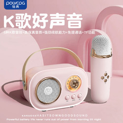 POLVCOG 铂典 C20无线蓝牙音箱家用娱乐K歌麦克风话筒音响一体便携家庭KTV