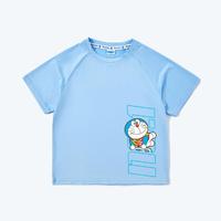 哆啦A梦 运动系列夏季男童T恤短袖儿童上衣清凉透气休闲半袖学院风