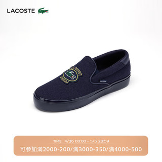 LACOSTE法国鳄鱼男鞋24年一脚蹬简约方便舒适休闲鞋47CMA0032 95K/藏青色 6 24.6