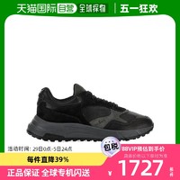 HOGAN 香港Hogan男士运动鞋黑色简约侧徽标系带休闲百搭舒适复古